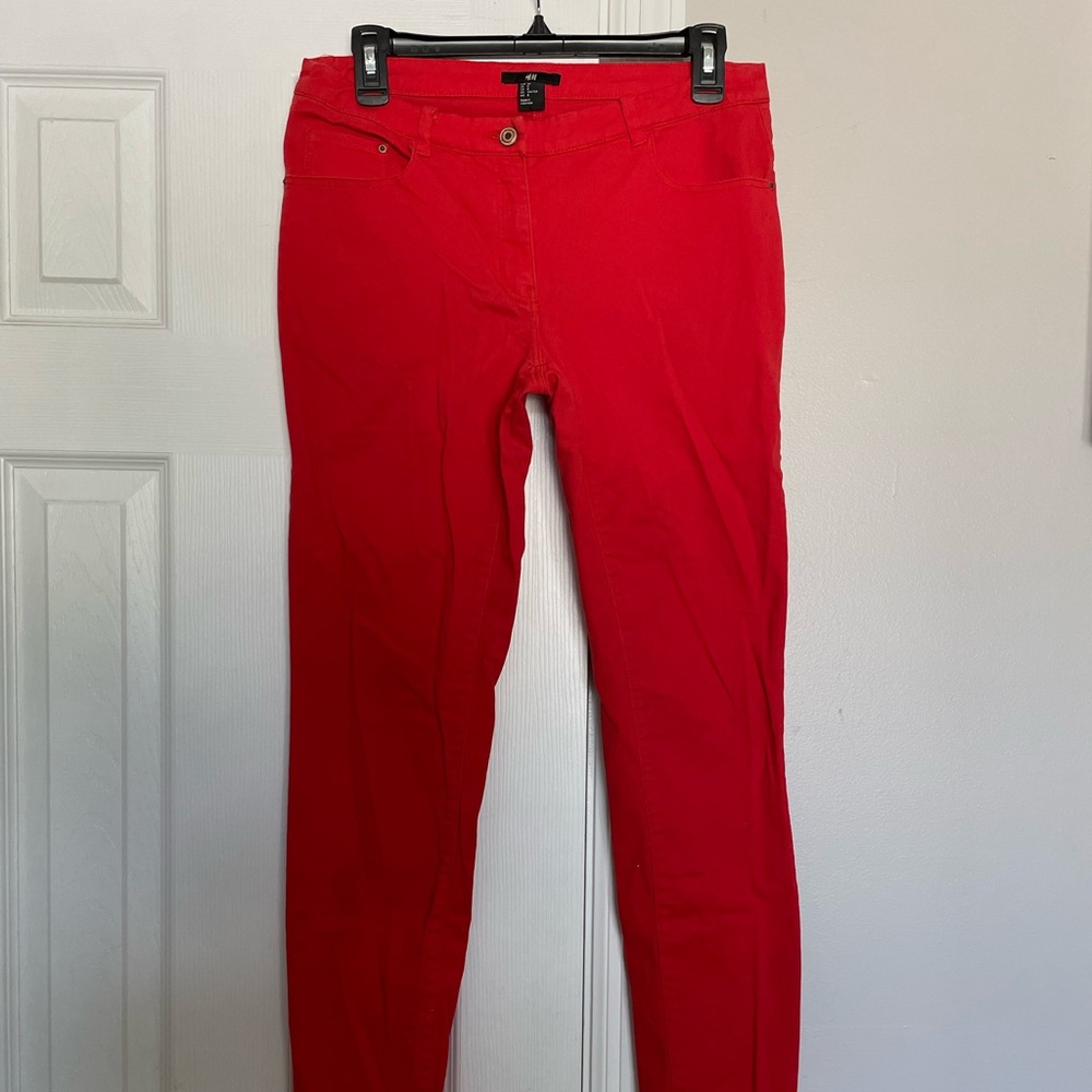 ✅H&M Cotton Vintage y2k Super Skinny Jeans moto rockstar vibrant biker skater 8 - Picture 2 of 10